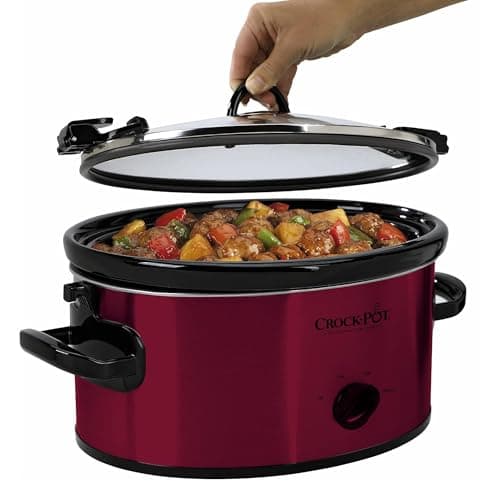 Crock-Pot 6-Quart Cook & Carry Oval Manual Portable Slow Cooker, Red - SCCPVL600-R 6