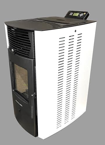 Comfortbilt HP50S Small Wood Pellet Stove Compact Heats 2,200 ft² 47 lb Hopper Arctic White 6