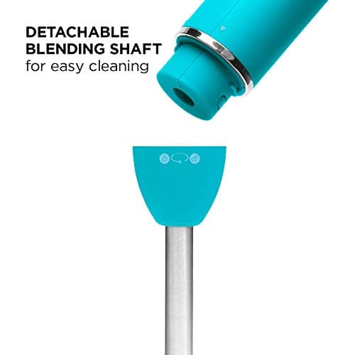 Chefman Immersion Stick Hand Blender with Stainless Steel Blades, Powerful Electric Ice Crushing 2-Speed Control Handheld Food Mixer, Purees, Smoothies, Shakes, Sauces & Soups, Sky Blue 6