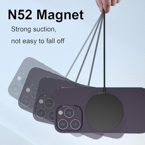 for MagSafe Charger 2 Pack, Magnetic Wireless Charging Pad for iPhone 17/17 Pro/17 Pro Max/Air/16 15 14 13 12 Pro Max Plus & AirPods 2 3 Pro, Strong Magnet, Aluminum Alloy, USB-C/A Ports, Solid Black 6