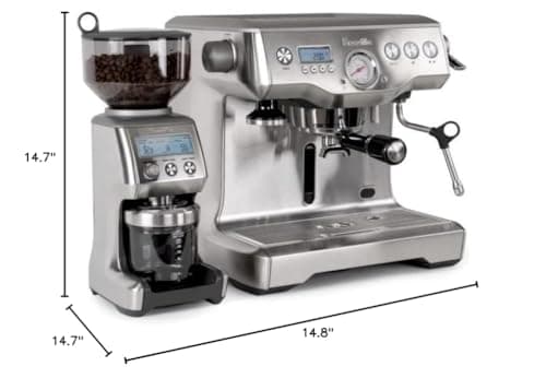 Breville Dynamic Duo Dual Boiler Espresso Machine and Smart Grinder Pro Package, Stainless Steel - BEP920BSS 8
