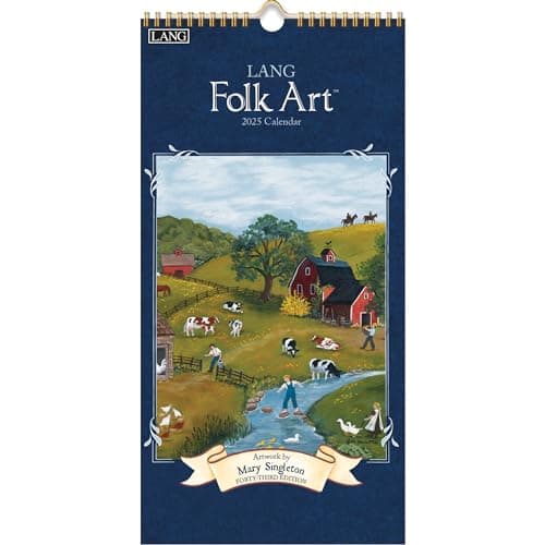LANG Lang Folk Art™ 2025 Vertical Wall Calendar (25991079119)