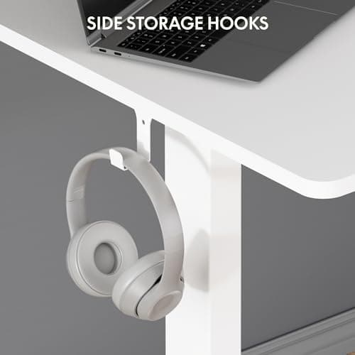 FLEXISPOT EN1 Height Adjustable Standing Desk Frame with Memory Controller, Electric Sit Stand Desk Base for Home and Office (White Frame Only) 5