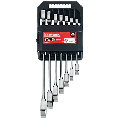 CRAFTSMAN 7-Piece Combination Ratcheting Wrench Set, 12-Point Standard SAE (CMMT87020) 5