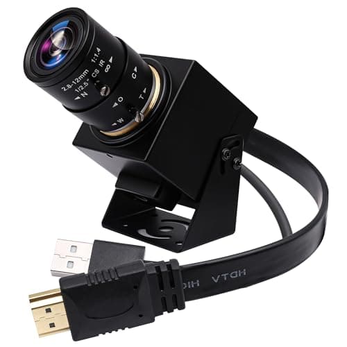 ELP 4K HDMI USB Camera - 2.8-12mm 4X Zoom Webcam With Manual Adjustment for Computer, TV, Projector, Monitor