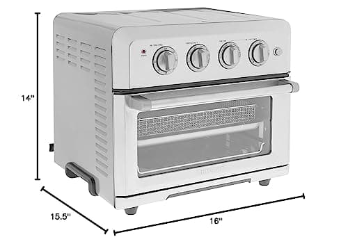 Cuisinart Convection Toaster Oven Airfryer Combo, 6-in-1 1800 Watts, XL Capacity Convection Oven with 60-Minute Timer/Auto-Off for Toast, Bake or Broil, Stainless Steel, CTOA-122 6