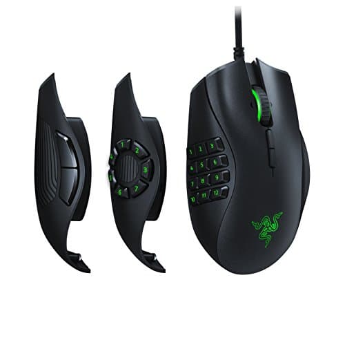 RAZER Naga Trinity - Chroma Gaming Mouse Interchangeable Side Plates - Up to 19 Programmable buttons (Renewed)