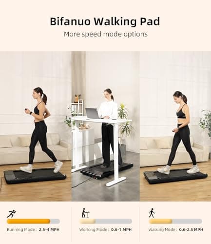 Walking Pad - Under Desk Treadmill for Home/Office, Portable with Remote Control LED Display - Ideal for Fitness Enthusiasts 7
