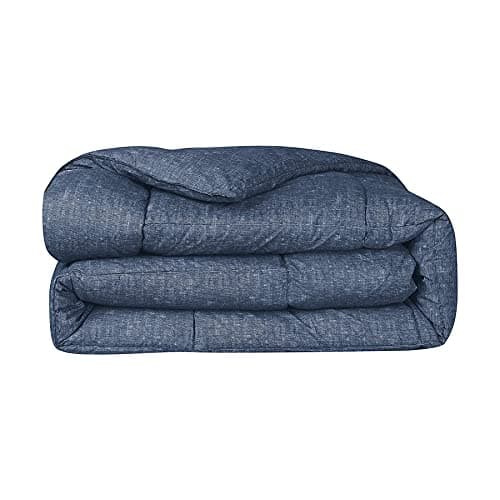Swift Home Twin Comforter - Lightweight & Extra Soft Down Alternative Bedding - All-Season Comfortable Bed Comforter - Wrinkle Fade Stain Resistant - Dark Indigo, Twin