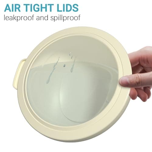 Drunkpine Mixing Bowls with Airtight Lids Set,Colorful Serving Bowl for Kitchen,Include 21 Piece Plastic Nesting Bowls Set,Great for Mixing,Serving,Baking 6