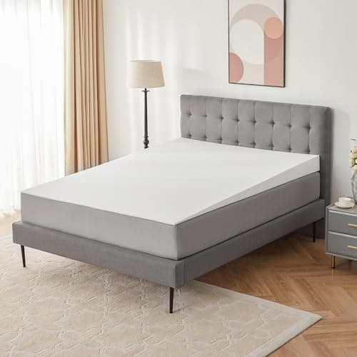 Lazyzizi Mattress Wedge Only, 5-Inch Full Inclined Bed Wedge Mattress Topper for Acid Reflux, GERD, Neck & Back Pain, Snoring, Adjustable Elevator Under Mattress Support for Bedroom