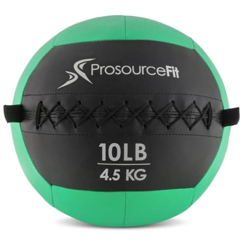 ProsourceFit Soft Medicine Balls, Wall Balls and Full Body Dynamic Exercises, Color-Coded Weights: 6, 10, 14, 20 lb.