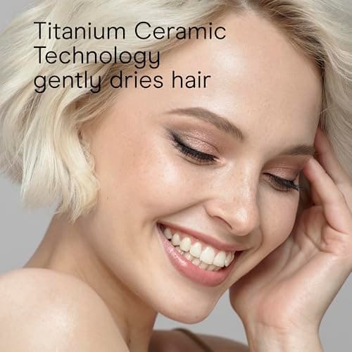 Infiniti PRO CONAIR ArteBella Hair Dryer, Italian Performance Blow Dryer with Diffuser and Concentrator Attachments, Luxurious Experience and Ultra-Fast Drying Power, 6 Heat/Speed Settings, Black 5