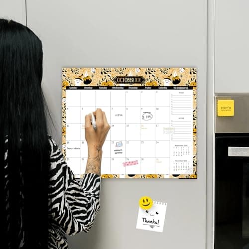 GuassLee Aesthetic Magnetic Calendar 2026-2027, Magnetic Planner for Fridge 14"x11.5", Runs from Jan. 2026 to Jun. 2027, 18 Monthly Refrigerator Calendar Planner for Easy Planning and Organizing 7