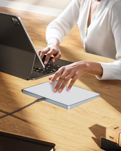 ProtoArc Wired Trackpad for Mac, High Precision T1-A Touchpad for Mac, USB Slim Touchpad Mouse with Multi-Touch Navigation for MacBook Air/MacBook Pro/iMac/Mac Mini, Silver 7