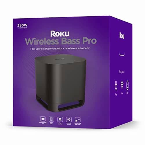 Roku 250W Peak Power Bass Pro 9201R2 Indoor Subwoofer, Black