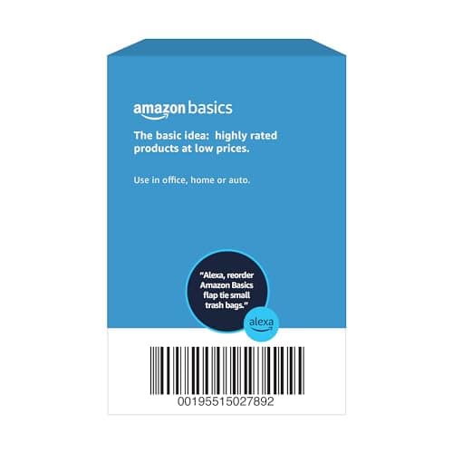 Amazon Basics Small 4 Gallon Trash Bags with Flap Ties, Fresh Scent, Odor Control, 0.5 mil Thick, 80 Count 6