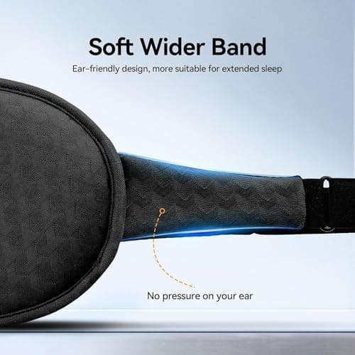 Blackout Weighted Eye Mask for Sleeping: 3D Contoured Gentle-Pressure Sleep Mask for Men & Women - Airplane Travel & Night Shift Essentials, Zero Eye Pressure, Breathable Blindfold, Black 8