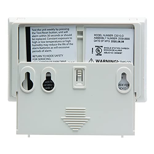 Kidde Carbon Monoxide Detector with 10-Year Battery, Digital Display, 3 LEDs, Replacement Indicator, Peak Level Memory 5