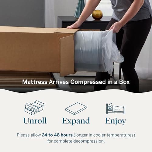Lucid 10 Inch Memory Foam Mattress - Medium Feel - Infused with Refreshing Bamboo Charcoal and Cooling Gel - Bed in a Box - Temperature Regulating - Pressure Relief - Breathable - Queen Size 7