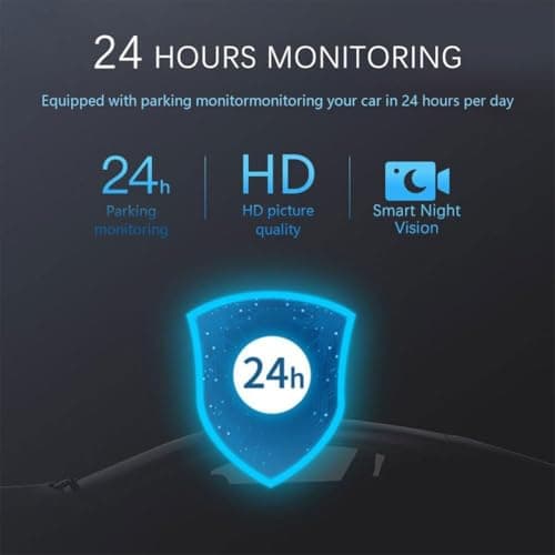 Vital Dash Cam 2025, Car Camera - Front and Rrear with 1080p Night Vision, Vigil Dash Cam 24h Parking Mode, 32G Memory Card (DashCam+32G Memory Card) 6