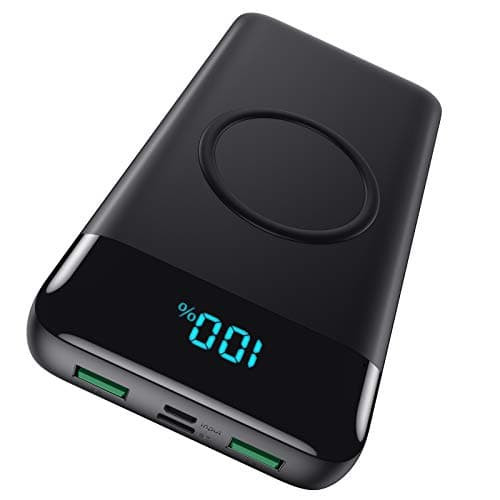 Wireless Portable Charger 30,800mAh ,15W Wireless Charging 25W PD QC4.0 Fast Charging USB-C Power Bank,4 Outputs Travel Essentials External Battery Pack for iPhone 17/16/15/14,Galaxy S25,Android etc
