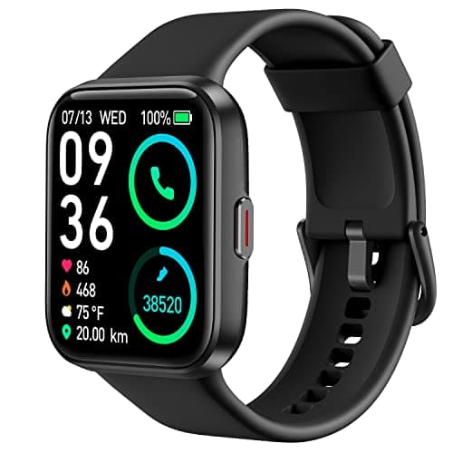 SKG Smart Watch for Men Women Android iPhone with Alexa Built-in & Bluetooth Call(Answer/Make Call) 1.69" Fitness Tracker with IP68 Waterproof, More Sports, Heart Rate SpO2 Monitor, V7 Pro