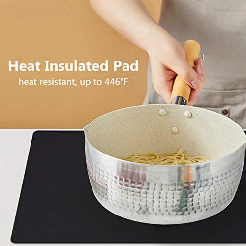 Gartful Extra Large Silicone Mats for Countertop, 28" by 20" Multipurpose Mat, Counter Table Protector, Desk Saver Pad, Placemat Nonstick Nonskid Heat-Resistant Pad, Black 5