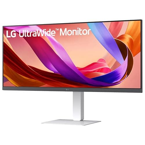 LG 34U530A-W 34-inch UltraWide WFHD (2560 x 1080) IPS Wide Computer Monitor, 100Hz, VESA DisplayHDR 400, HDMI, DisplayPort, USB Type-C, Tilt/Height/Swivel Stand, White 10