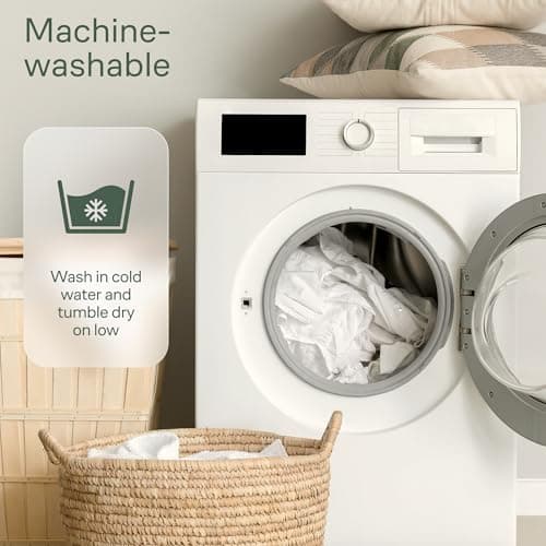 Niagara Sleep Solution Mattress Toppers 2 Inch Bamboo Viscose Queen Green, White 8