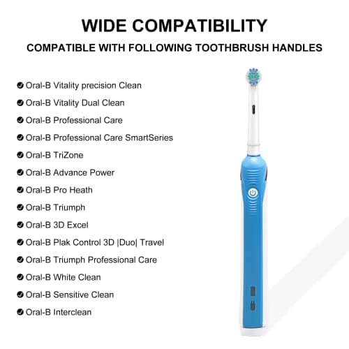 SetSail Toothbrush Heads for Oral B, 8 Pack Professional Electric Toothbrush Replacement Heads Medium Soft Dupont Bristles Replacement Toothbrush Heads Precision Clean Brush Heads Refills 6