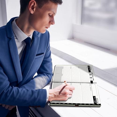 Ensight 2025-2026 HARDCOVER Leather Planner Weekly & Monthly - 8.5x11 Inches - Academic Planner Business Personal or Student - Pen Holder, Thick Paper, July 2025 - June 2026 (Green) 9