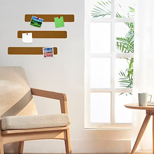 Bulletin Board Cork Board Cork Boards for Walls Cork Board for Office Pin Board Bulletin Boards for Walls (Brown) 6