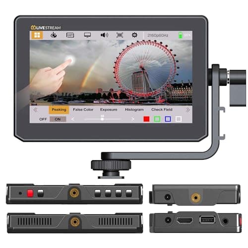 VIDEOGEAR 5” FHD Field Monitor 3D-LUT & HDR for DSLR Cameras, On Camera Monitor with 4K HDMI 2.0 to USB3.0 Video Capture,