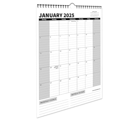 Sproutbrite 18 Month Wall Calendar (15 x 11 inch) - Vertical Calendar - Monthly Planner Tool for Home and Office