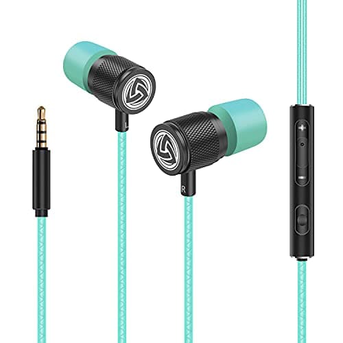 LUDOS Ultra Wired Earbuds in-Ear Headphones, 5 Years Warranty, Earphones with Mic, Noise Isolating Ear Buds, Memory Foam for iPhone, Samsung, School Students, Kids, Women, Small Ears - Turquoise 7
