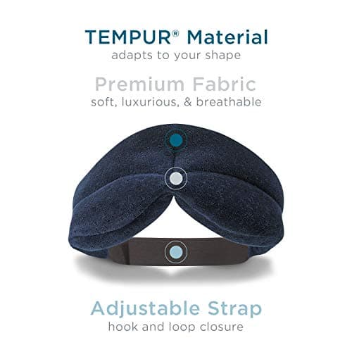 Tempur-Pedic Sleep Mask, One Size, Navy, 1 Count (Pack of 1) 5