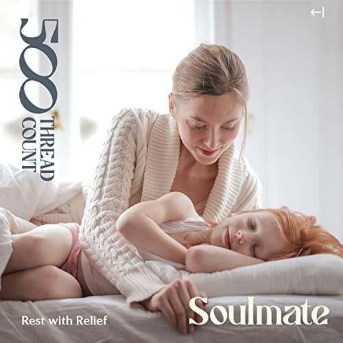 Mayfair Linen 100% Cotton Fitted Sheet King Size - 500 Thread Count Fitted Sheet King Cotton Only, Luxuriously Soft, Durable, Cooling 16" Deep Pocket Sateen Weave Bottom, Luxury Hotel Quality - White 7