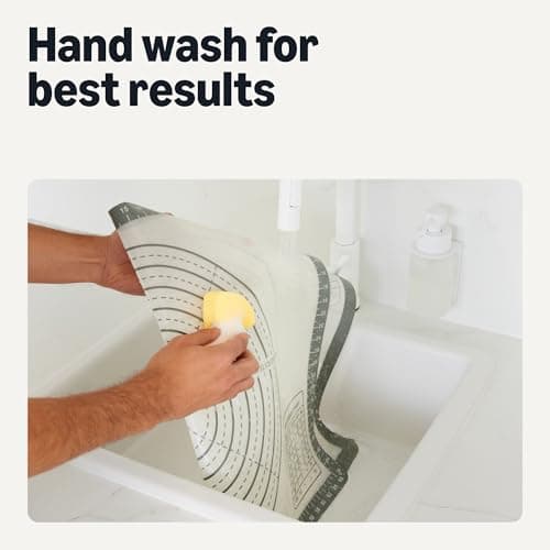 Amazon Basics Nonstick Silicone Pastry Baking Mat with Measurements, BPA-Free, Oven-Safe, Extra Large 20 x 28 in 5