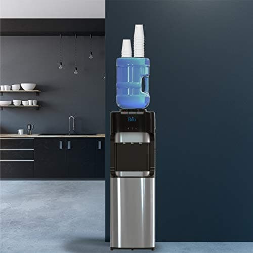 Brio Essential Series Top Loading Water Cooler Dispenser - Tri Temp Dispense, Child Safety Lock, Holds 3 or 5 Gallon Bottles - UL/Energy Star Approved 5