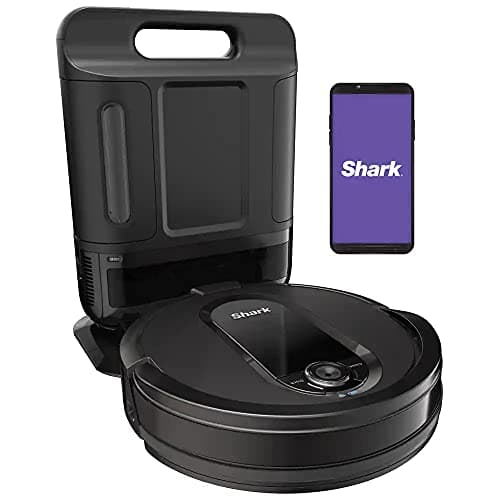 Shark AV1010AE IQ Robot Vacuum with XL Self-Empty Base, Bagless, 45-Day Capacity, Advanced Navigation, Alexa & Wi-Fi, Multi-Surface Brushroll, for Pets, Dander & Dust, Carpet & Hard Floor, Black 3