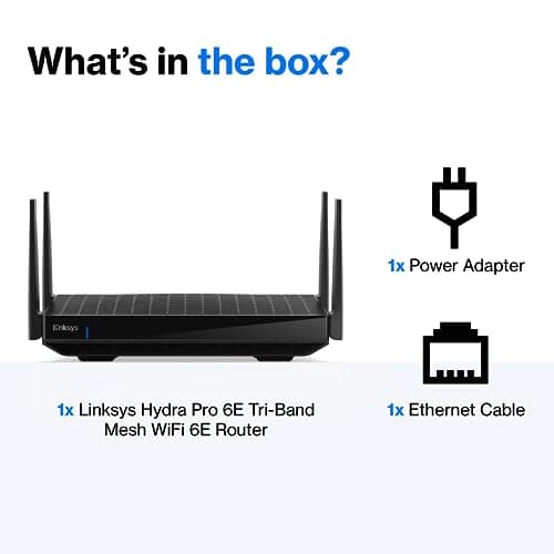 Linksys WiFi Mesh 6E Tri-Band Router | Fast and Reliable speeds | Connect 50+ Devices | Coverage of 2,500 Sq Ft | 2021 Release 5