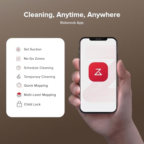 roborock Q10 X5+ Robot Vacuum and Mop, Self-Emptying, Hands-Free Cleaning for up to 7-10 Weeks, 10,000Pa Suction, Obstacle Avoidance, LiDAR Navigation, No-Go Zones, Black 9