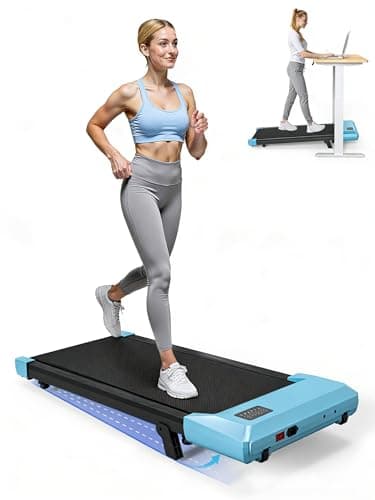 SupeRun Walking Pad, Under Desk Treadmill, 3 in 1 Portable Treadmill with Remote Control LED Display, 2.5 HP Quiet Walking Jogging Machine for Office Home Use, 300 Lbs Capacity