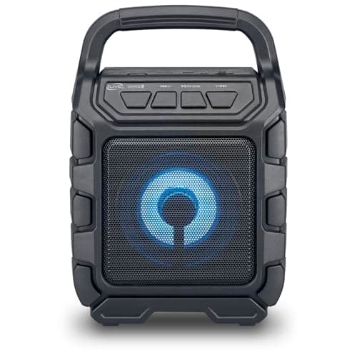 iLive Electronics ISB199B Wireless Tailgate Party Speaker, with LED Light Effects and Built-in Rechargeable Battery, Black