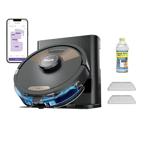 Shark Matrix Plus 2-in-1 Robot Vacuum & Sonic Mop, Home Mapping, HEPA Bagless Self Empty Base with 30-Day Capacity, CleanEdge, for Pet Hair, WiFi, UR2650WS (Renewed)