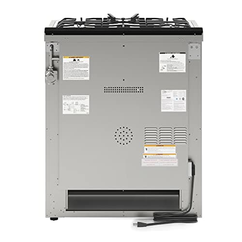 KoolMore 30” Inch Professional Gas Range Stove with 5 Burner Cooktop, Rapid Convection Oven, and Digital Timer with Heavy-Duty Cast Iron Grates, Stainless-Steel Appliance (KM-FR30G-SS),Silver 9