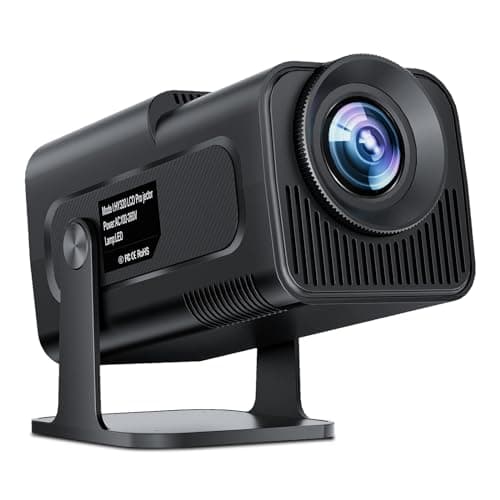 Mini Projector with WiFi Bluetooth, Built-in Apps - Salange HY320 4K 1080P Mini Projector, 12000 Lumen, Android 11.0, 270° Adjustable Stand, Auto Keystone, pk HY300 Projector [2025 Upgrade]