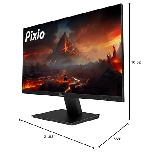 Pixio PX257 Prime 24.5 inch (24 inch / 25 inch Equivalent) 144Hz Refresh Rate FHD 1080p Resolution Fast Nano IPS Panel 1ms GTG Response Time Gaming Monitor with Adaptive Sync Compatible as 24 inch 7