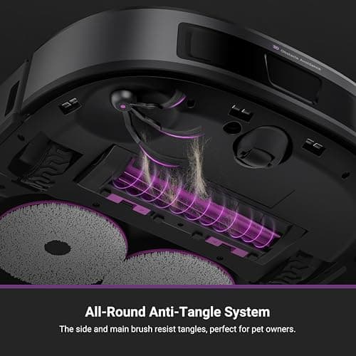 Eureka J15 Evo Ultra Self-Emptying Robot Vacuum Combo, 22,000 Pa Suction Auto Mop Lifting 131°F Hot Air Dry Scrub Extend Robotic Vacuum Cleaner 6